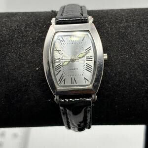 Silver & black watch